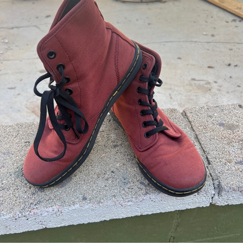 Red Sneaker Style Dr. Martens | size US women’s 8